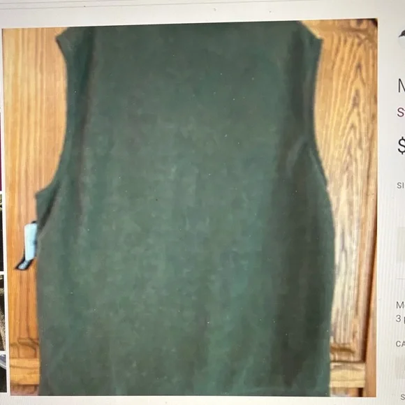 St. John Collection Deep Green Men's Vest - Picture 2 of 5